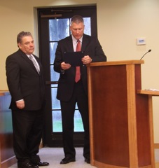 Headline Surfer Publisher Henry Frederick and Mayor Adam Barringer